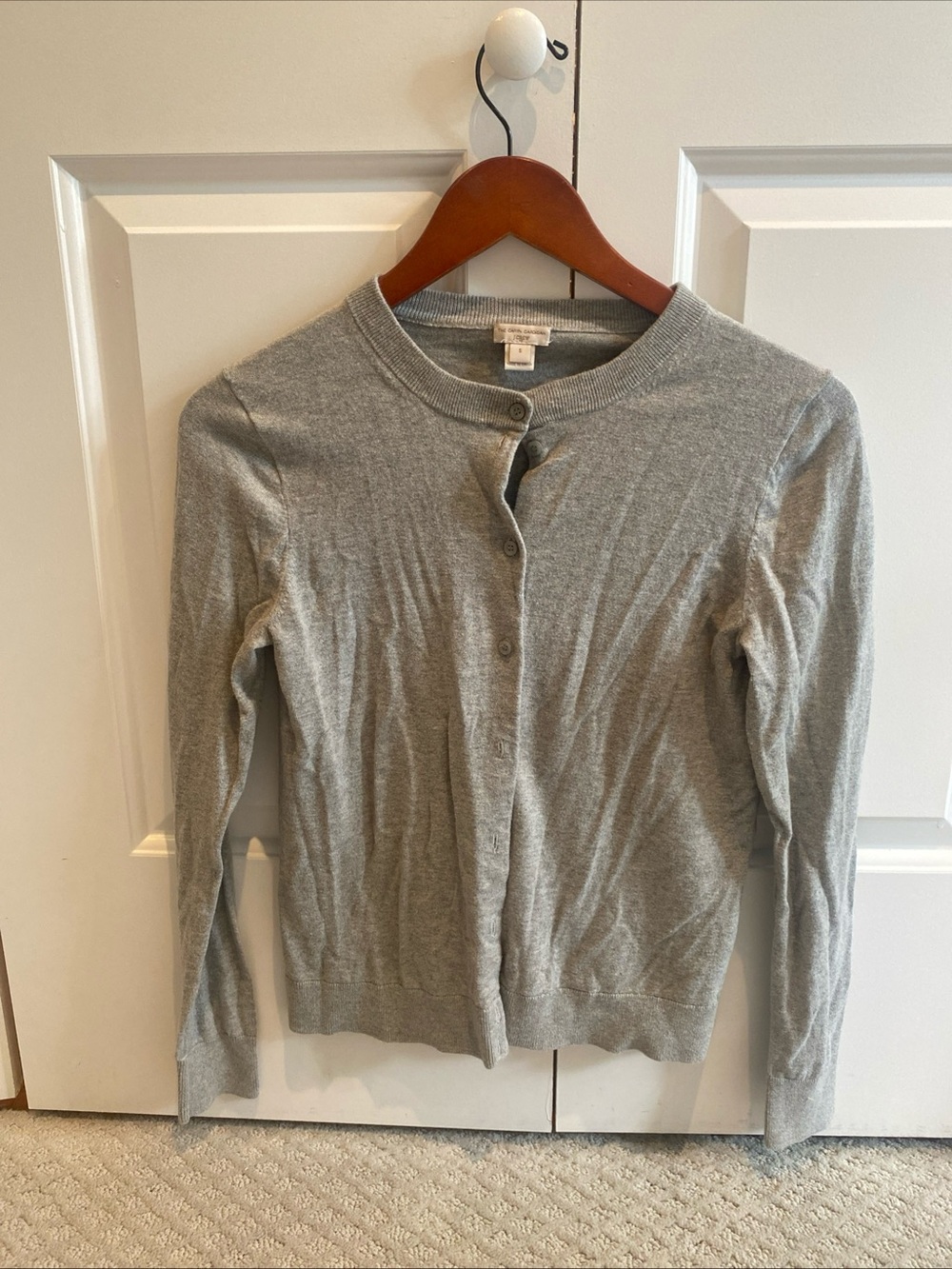 J. Crew Light Gray Women's Button Cardigan